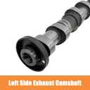 5184377AG Left Side Exhaust Camshaft Compatible with Jeep for Dodge for Chrysler & for Ram 3.6L V6 Models 05184377AH 5184377AE 5184377AF 5184377AD