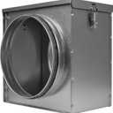 Repa Market 8" Duct Air Filter Box  Galvanized Steel Inline Dryer Filter Housing for Round Duct - EPDM Rubber Gaskets  Easily Serviceable Lint Trap  Intake Ventilation, Home Improvement