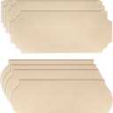8 Pack Unfinished Wooden Plaques 6"x14"-0.25 Inch Thick Beveled MDF Wood Sign for Burning DIY Crafts