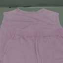 KevaMolly Womens Travel Outfits Summer Lounge Set Two Pieces Mineral Wash Cotton Tank Top Lined Split Athletic Skirt Set (Small, Orchid Petal)