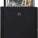 Travel Bra Wallet for Women, Hidden Bra Wallet Pickpocket Proof Under Clothes Money Belt Pouch Secret Travel Wallet for Money Valuables (Black, Nude)