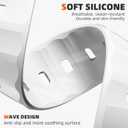 Wepro Sport Bands for Apple Watch Ultra 2 Ultra Ultra 3 Band 49mm 11 10 46mm 45mm 44mm 42mm for Men, Waterproof Soft Silicone Rugged Ocean Breathable Strap for iWatch Series 9 8 7 6 5 4 3 2 1 SE (White)