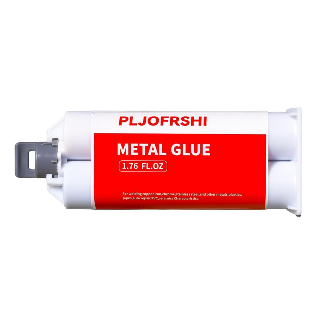 Metal Glue, Heavy Duty Welding, Epoxy Glue, Exhaust Leak Repair，Car Automotive for Body Filler Putty，for Plastics，Metals，Stainless Steel，Aluminum，Iron，1.76 oz