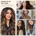 Long Conical Barrel Attachment Compatible with Dyson Airwrap HS01 HS05 HS08 Attachment, Adjustable Bidirectional Hair Curling Iron Accessories Create Bouncy Curls or Waves(Nickel/Copper, 1.2in)