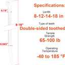 Zip Ties Assorted Size,8+12+14+18 Inch Double Sided Toothed,100 LBS Tensile Strength Heavy Duty Cable Wire Ties With Self-Locking Adjustable More Durable Nylon Tie Wraps for Indoor Outdoor400 Pack