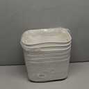 JOIKIT 6 Pack White Storage Bins with Handles, 10 x 7 x 6.3 Inch White Bathroom Kitchen Organizer Bin, Plastic Vanity Storage Bins Container Under Bed Sink for Hand Soap, Towels, Bath Balls