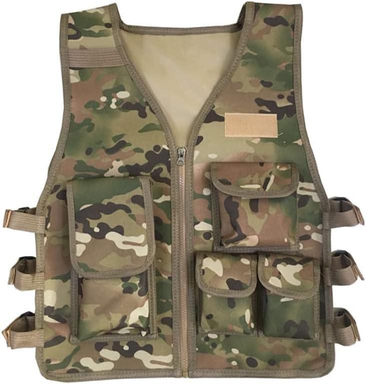 AZB Kids Tactical Vest Adjustable Lightweight Airsoft Paintball Vest for Games or Training