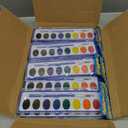 Watercolor Paint Sets, 8 Washable Colors With Brushes, 25 Pack Water Color Paint Bulk For Classroom, Party Favors and Art Activities