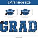 Tatuo 11 Pcs Graduation Yard Sign Decorations Congrats Graduation Lawn Signs 2026 Grad Yard Decor with 23 Stakes for Outdoor Grad Party(Blue,Simple Style)