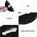 2 x DWKJMYCP Car Cup Holder Coaster for 2021-2025 Ford Bronco Sport Silicone Non-Slip Cup Holder Coasters Interior Accessories 2 Packs (Black&White)