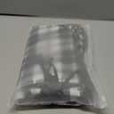 10 Pieces Christmas Buffalo Plaid Drawstring Bags Drawstring Gift Bags Santa Large Sacks Xmas Wrapping Bags Cotton Drawstring Bags Sack for Party Favors Candies (Black and White Plaid, 9 x 12 Inch)