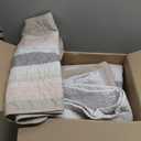 Amazon.com: WONGS BEDDING Quilt Set Queen Size,Beige Striped Pattern Bedspread with Shams,Lightweight Coverlet Bedding Set for Bed 96"x90" : Home & Kitchen