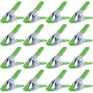 SWANLAKE 16-Piece 6 inch Spring Clamp, Heavy Duty Metal Spring Clamps, Backdrop Clips, 2.4 inch Jaw Opening