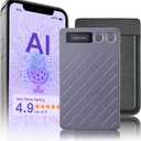 AI Voice Recorder (64GB) Real-Time Transcription & Summarization | 152 Languages, Noise Cancellation & App Control for Meetings, Lectures, Interviews & Calls