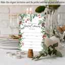 Bridal Shower Invitations, 25 Christmas Invites with Envelopes for Bridal Shower Reception Engagement Party, Winter Xmas Holiday Wedding Party Cards - C01