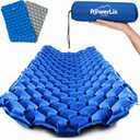 POWERLIX Camping Sleeping Pad - Ultralight Inflatable Camping Mattress Sleeping Mat for Backpacking, Hiking, Compact Lightweight Sleeping Pad for Camping, Inflation Bag/Repair Kit Included (Blue & Grey)