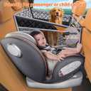 URPOWER Hard Bottom Dog Car Seat for Large Medium Dogs, Dog Back Seat Extender with 3-Sided Hard Boards, Waterproof Pet Backseat Cover Dogs Hammock for Large Cars, Trucks and SUVs, Holds up to 200 lbs