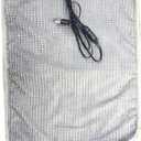 Electric Heated Throw Blanket, Heating Blanket 24x12in, 3 Heating Settings, Soft Warming Electric Blanket, 1.5m Extension Data Cable, for Home Bedding Couch (Light Gray)