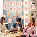 40th Birthday Decorations Women Balloons - 14 Pcs Rose Gold Awesome Since 1986 Theme With 40 Number Foil Balloon Pre-Strung Banner Hanging Swirls Vintage 1986 Poster For 40 Year Old Party Supplies