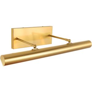BELS Picture Lights for Wall Hardwired, 24 Inch Gold Wall Lights for Pictures,3-Light 2700k,Non-Dimmable, 270 Adjustable Swing Arm, Hardwired Wall Light for Artwork Poster Portrait Library Display