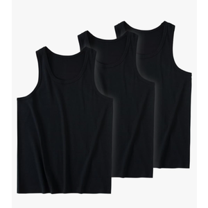3packs Plus Size Mens 100% Cotton Shirt Vest Tank Tops Undershirts Breathable Sleeveless XL