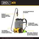 DEWALT 20V MAX XR High Capacity Concrete Chemical Sprayer, 4-Gallon Tank, 150 PSI, 6 Nozzles, 10-Speed Flow Control, Tool Connect Ready, Backpack Straps, Battery & Charger Not Included (DCCS1100B)