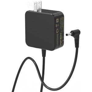 65W Charger Compatible with Lenovo IdeaPad 1/1i/3/3i/5/5i Laptop- IdeaPad 110 110S 310 320 330 330s 510 520 530s 710s AC Adapter; IdeaPad S145 S340 S540 L340 Power Supply Cord Round Tip