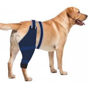 Dog Sleeve for Rear Legs to Stop Licking, Upgraded Recovery Sleeve for Hind Back Leg Wounds,TPLO, ACL Surgery, Light Comfortable Cone Alternative, Right,S, Blue