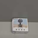 Mini Portable Stroller Fan for Travel,360 Rotation,4-Speed LED Night Light Clip on Fans Operated by Rechargeable Battery, Cordless Fan with Tripod Car Seat Baby Pram (White)