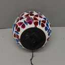 Mosaic Solar Lantern Pendant Light, Waterproof Gazing Ball Globe Hanging Lantern Lights Outdoor Decor for Patio Garden Yard, Home Decor(Butterfly)