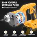 Cordless Concrete Vibrating Tool Compatible with DeWALT 20V Max Battery, 800W Power Concrete Vibrator w/3.6FT Shaft Rod, 3600RPM Portable Electric Vibrarator Remove Air Bubble