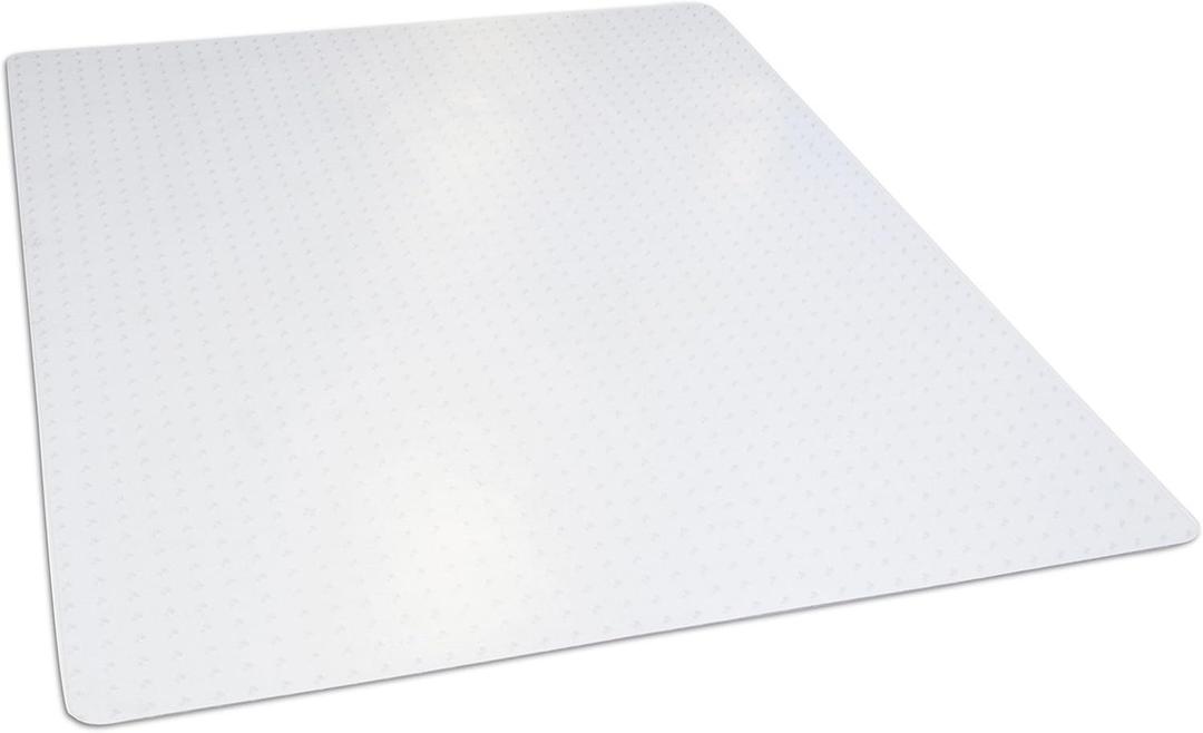 Dimex Office Chair Mat for Low‑Pile Carpet – 46" x 60" Clear Desk Floor Protector with Lip, Smooth Glide PVC
