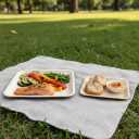 Charity Leaf Compostable 10" Square Palm Leaf Dinner Plates (50-pack) | Premium, 100% Natural, Disposable, Heavy Duty | Perfect for Parties, Weddings & Catering Events