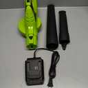 Mueller UltraStorm Leaf Blower Cordless Electric, 140 MPH 20 V Powerful Motor with 2 Batteries and Charger, 2 Speed Levels, 1hr Charge, Lightweight, Blowers for Lawn Care, Blower for Snow (Green)