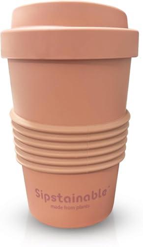 DesirableSip 16oz Coffee Mug - Insulated Reusable Coffee Tumbler - On-The-Go Travel Mug - BPA-Free, Leak proof Lid, Stylish Coffee Cup - Lightweight & Durable Mug for Drinks (Rose)