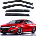 KPY Rain Guards Fit for 2016-2025 Chevrolet/Chevy Malibu, Out-Channel Window Visors Vent Wind Deflectors 4PC, Car Accessories for 16-25 Malibu (Excludes 2016 Limited Model)