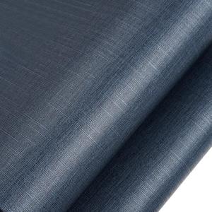 Decotalk 30"x120" Grasscloth Wallpaper Peel and Stick Dark Blue Wallpaper for Bedroom Textured Grass Cloth Removable Vinyl Wrap Dark Blue Contact Paper Peel and Stick Blue Contact Paper for Cabinets