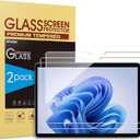 SPARIN [2 Pack] Screen Protector for Surface Pro 11 2024/Microsoft Surface Pro 9/Surface Pro 10/Surface Pro 8/Surface Pro X, [13 inch], 9H Tempered Glass/Support Surface Pen