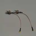 Superbat MMCX Male Right Angle to N Female Connector,6inch RG316 Coaxial Cable 2Pcs for RF Applications,SDR Radios,Instrumentation etc