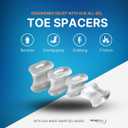 NatraCure Gel Toe Spacers 12 Pack - Helps with Bunions, Corns, Blisters, Rubbing & Overlapping Toes - Toe Separators for Women & Men to Correct Toes