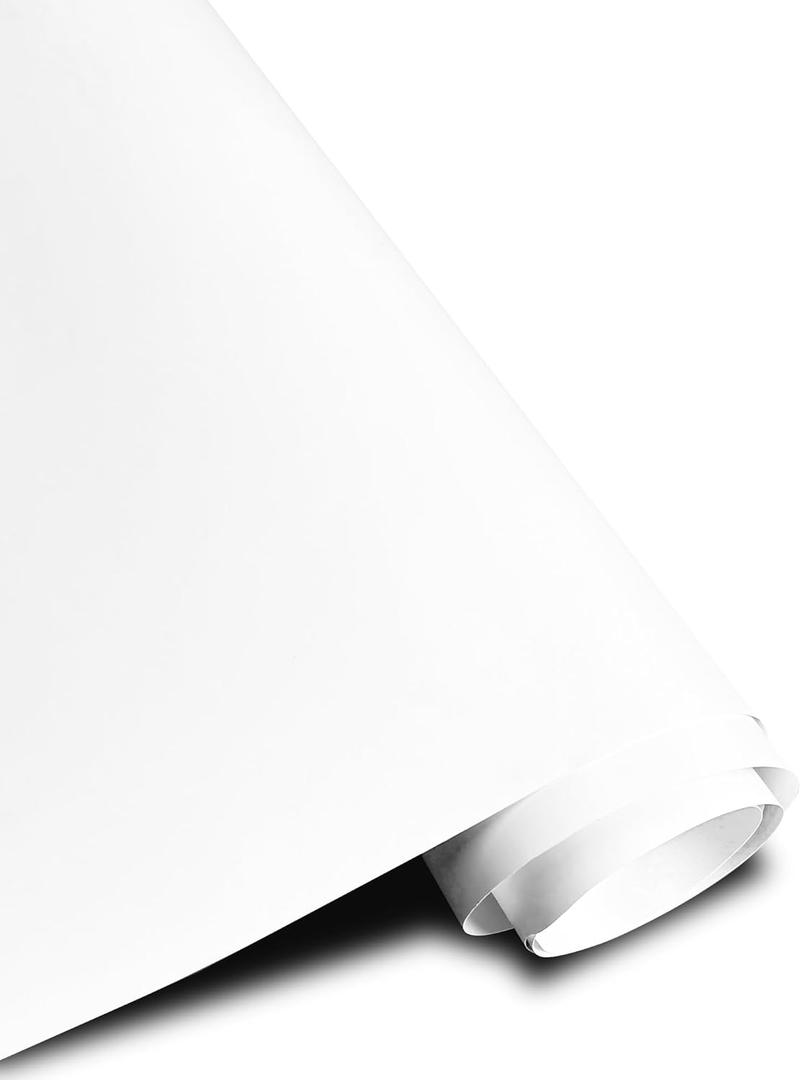 Vinyl Wrap, 1ft x 5ft Car Wrap for Body Protection, Scratch Resistance with Air Release Technology (Matte White)