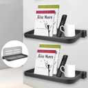 2 Pack RV Aluminum Fold-Down Wall Shelf - Wall-Mounted Hidden Foldable Shelf for Compact Camper Storage | Perfect RV Shelf for Inside - RV Furniture Parts & Hardware.