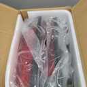 HECASA LED Pair Tail Lights Compatible with 1986-1997 Nissan Hardbody Rear Brake Tail Lamps Assembly Taillights Driver & Passenger Side (Red Lens+Clear Lens)
