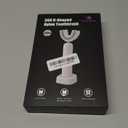 Ultrasonic U Shaped Toothbrush for Adults, Electric Toothbrush for 360-degree Cleaning with Wireless Charging, Waterproof IPX7, 3 Modes for Teeth Whitening(White)