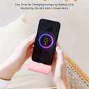 Mini Pink USB C Portable Battery Charger for iPhone 15 Pro Max, 4800mAh Little Charger Battery Pack Compact Power Bank Back Phone Charger for iPhone 15/16/Samsung Galaxy S22/Note 20/Google/Pixel