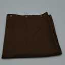 Brown Waffle Weave Shower Curtain: Heavy Duty Textured Fabric Shower Curtain for Bathroom - Water Repellent Washable Thick Polyester Cloth Bath Curtain - 71 x 71cm Drop
