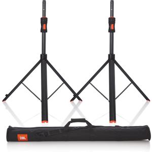 JBL Bags Deluxe Speaker Stand with Piston-Assist Automatic Height Adjustment, Pair of (2) with Carry Bag (JBLSPKSTGAPROSET)