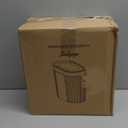 1 Pack 5 Gallon Bathroom Trash Can with Lid, Automatic Motion Sensor White Trash Can, Touchless Slim Waterproof Garbage Bin for Kitchen, Bedroom, Office, and Bathroom