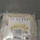 SureFit Heavyweight Cotton Duck T-Cushion Loveseat Slipcovers, Heavyweight Cotton Loveseat Cover, One Piece Design, Loveseat Cover with Seat Elastic and Adjustable Corner Ties, Natural, 38"D x 73"W x 36"H