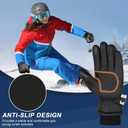 Sukeen Winter Gloves Men Women 3M Thinsulate Thermal Gloves Touchscreen Water-Resistant Snow Ski Glove for Cold Weather